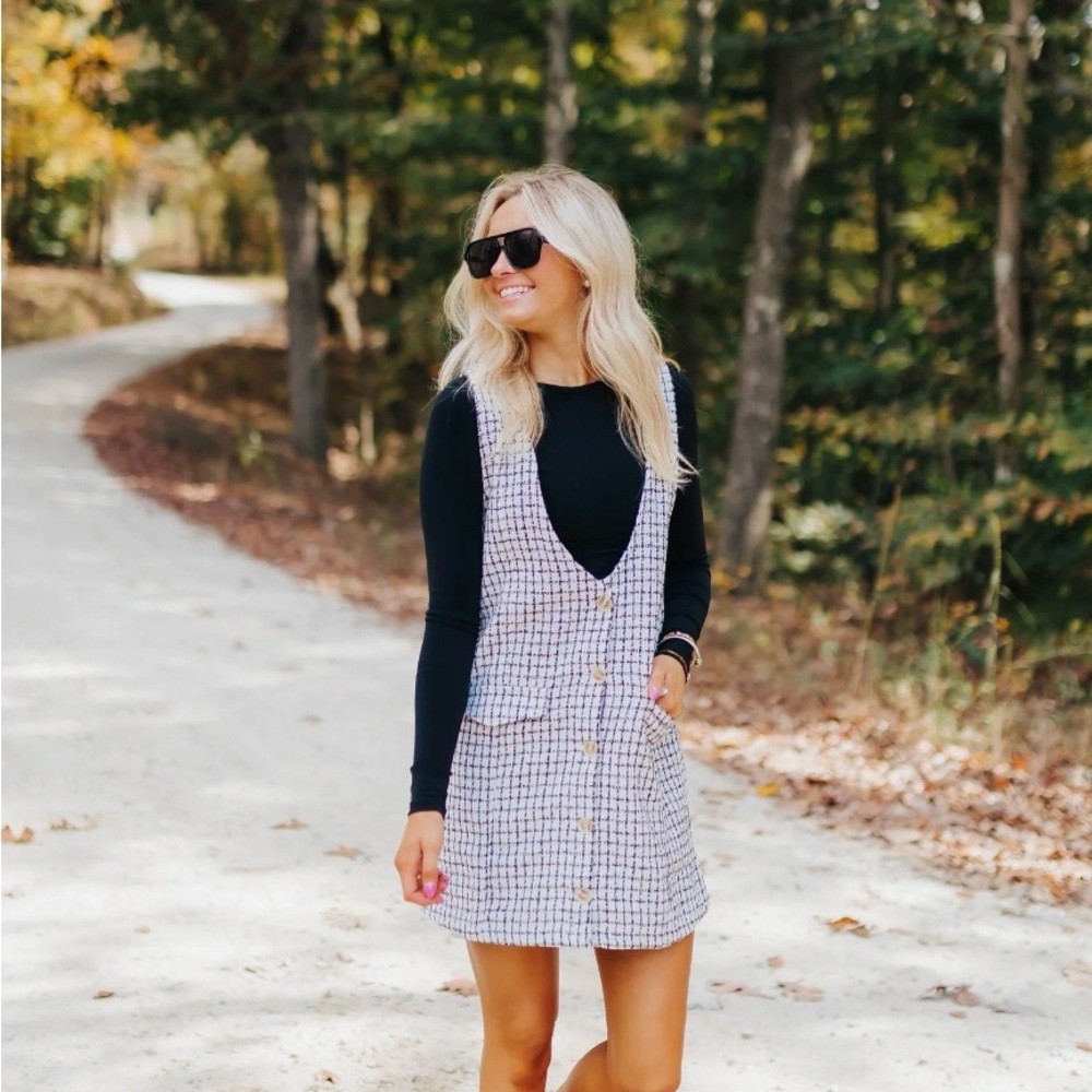 NWOT Black and White Checkered Women's Dress